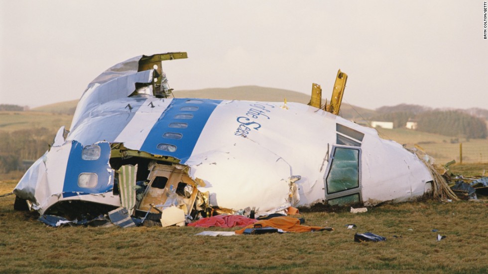 Pan Am Flight 10 is bombed mid-air and crashes into Lockerbie, Scotland